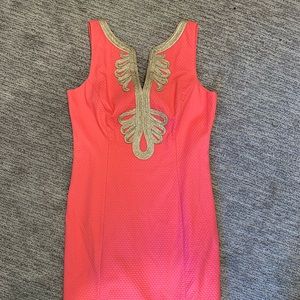 Lilly Pulitzer Size 8 Pink Salmon Janice shift